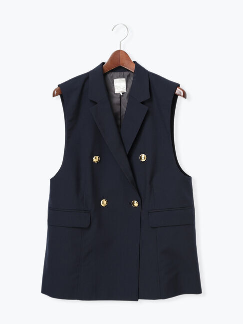 Te chichi「ファブリックアソートテーラードジレ《2025spring catalog item》」|ダウンベスト・ベスト|