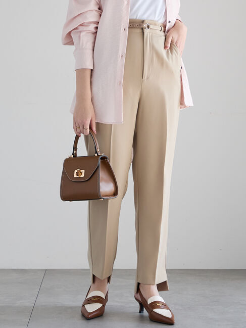 Te chichi「デザインベルト付きテーパードパンツ」|その他|