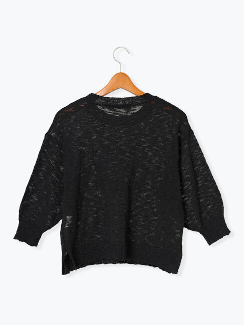 Lugnoncure「フロッキープリントスラブロゴニット」|ニット・セーター|