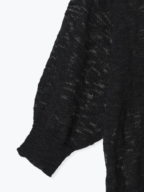 Lugnoncure「フロッキープリントスラブロゴニット」|ニット・セーター|