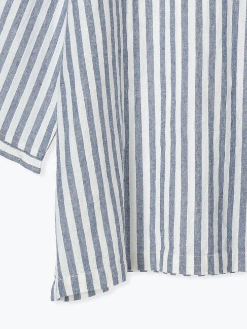 Samansa Mos2「【Cross&times;Linen】フリルカラーブラウス」|シャツ・ブラウス|