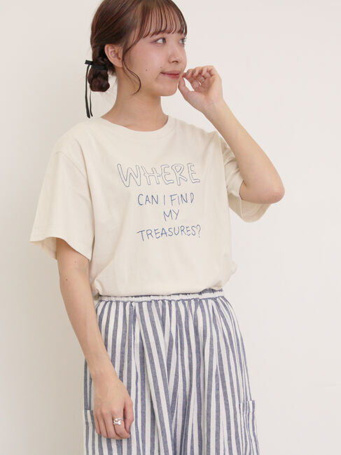 Samansa Mos2「[リサイクルコットン]柄アソートTシャツ」|Tシャツ・カットソー|