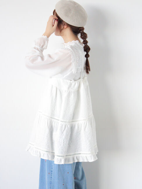 Samansa Mos2「はしごレースティアードキャミチュニック」|シャツ・ブラウス|