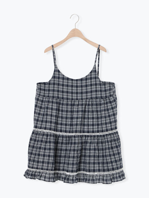 Samansa Mos2「はしごレースティアードキャミチュニック」|シャツ・ブラウス|