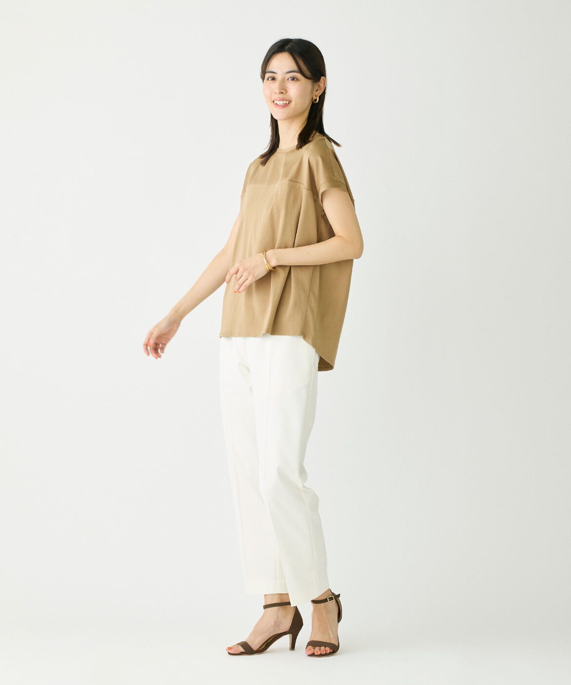 DAY by DAY it&rsquo;s international「サテン切り替えドルマンプルオーバー《スビン綿MIXフライス》」|タンクトップ|