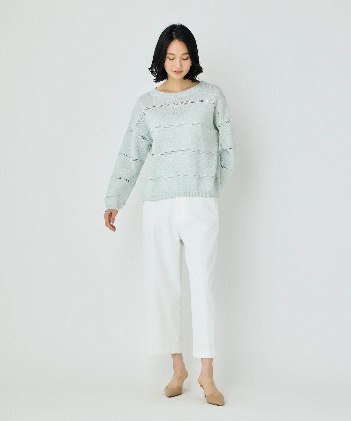 7-IDconcept.「ワイドクロップトパンツ」|その他|