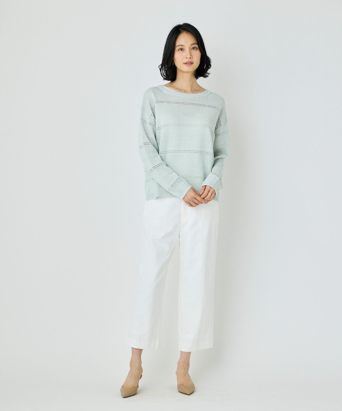 7-IDconcept.「ワイドクロップトパンツ」|その他|