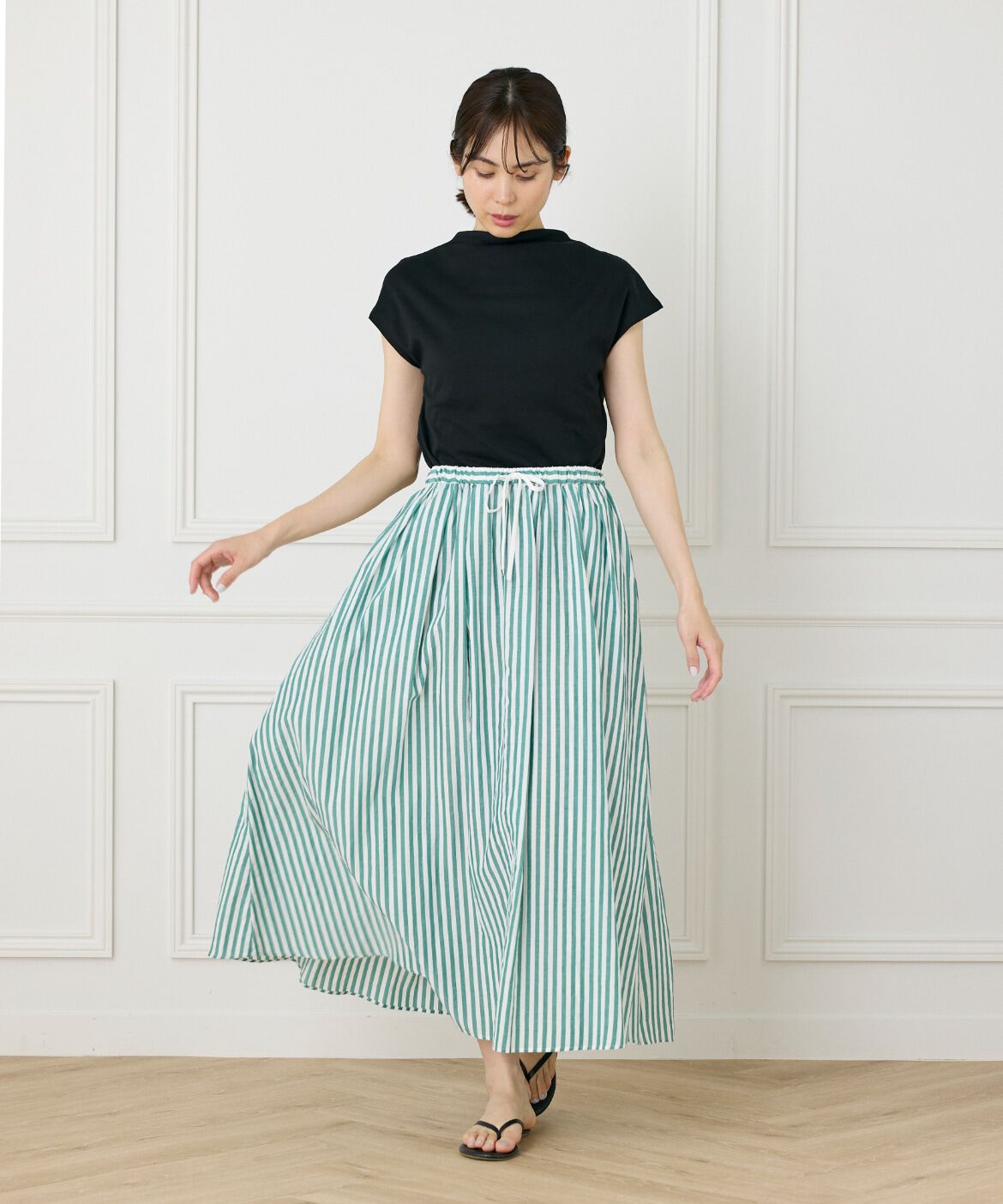 I.T.'S international「ボトルネックカットソー《スビン綿MIXフライス》」|キャミソール|