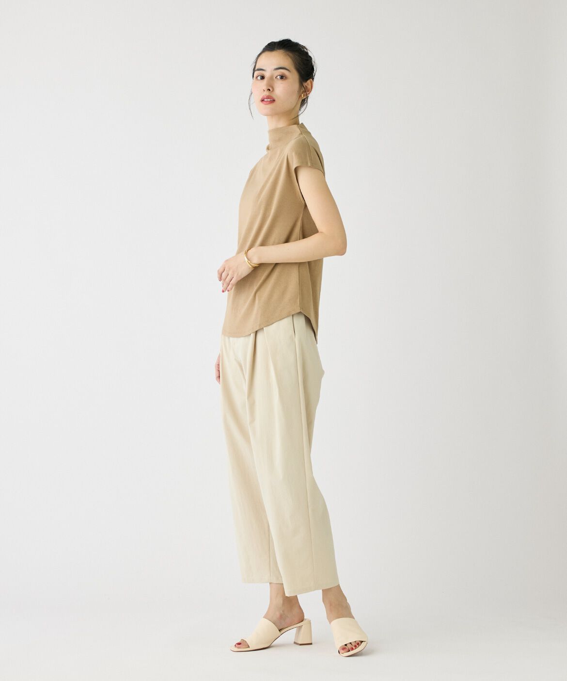 I.T.'S international「ボトルネックカットソー《スビン綿MIXフライス》」|キャミソール|