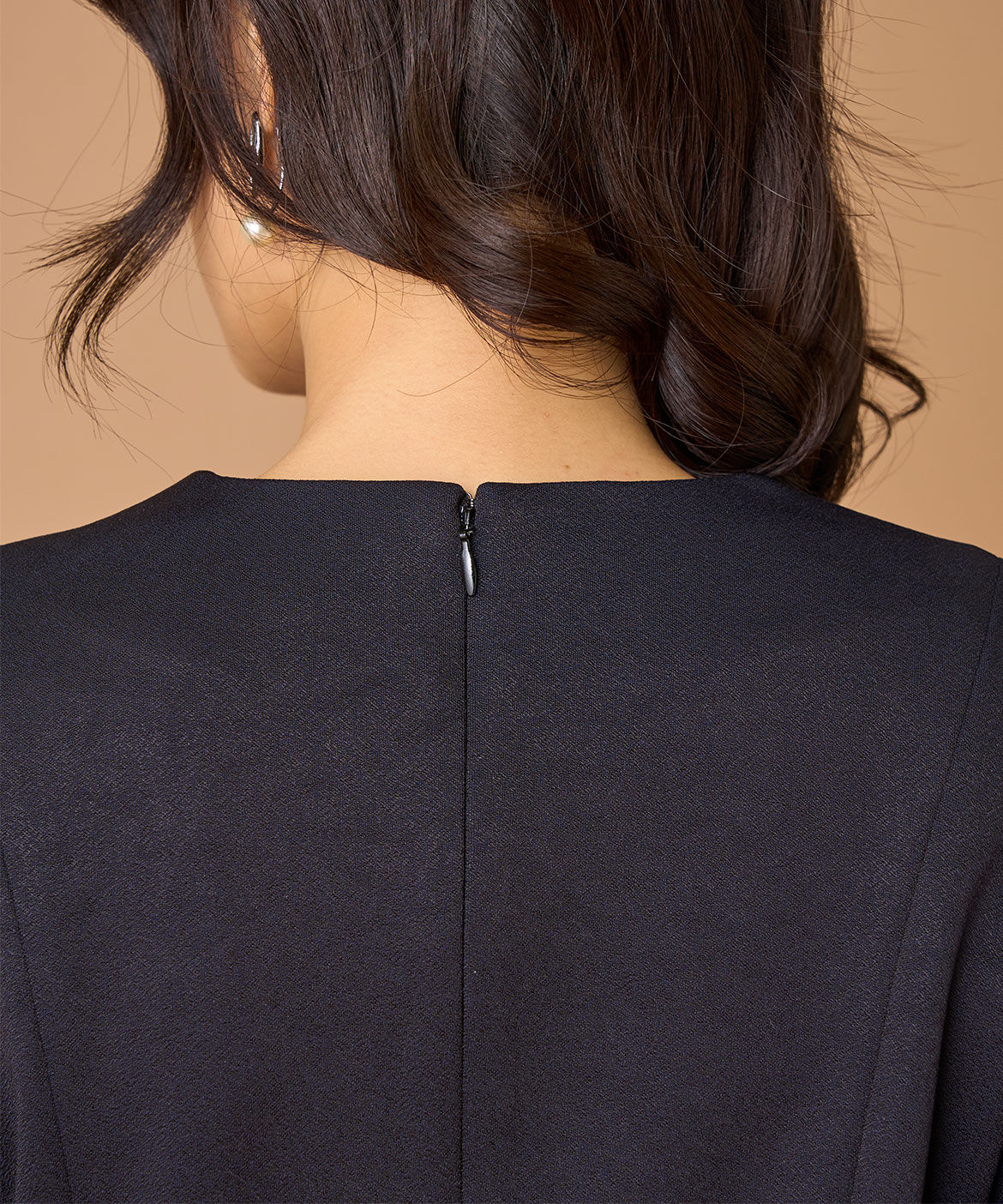 INED「《大きいサイズ》キーネックワンピース」|ワンピース|