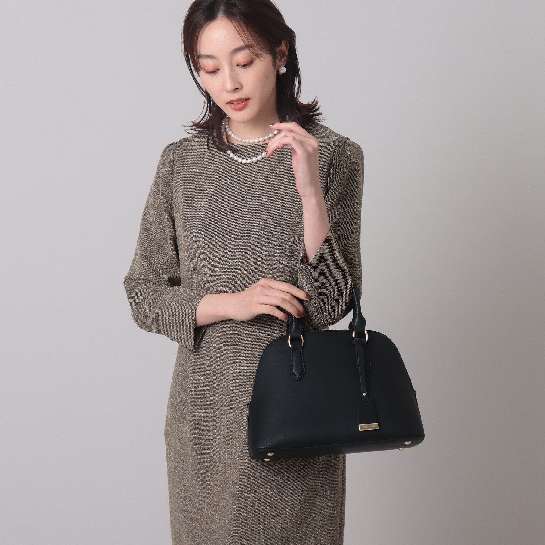 UNTITLED「【追加8/名品】2WAYポケットボストンバッグ」|ハンドバッグ|