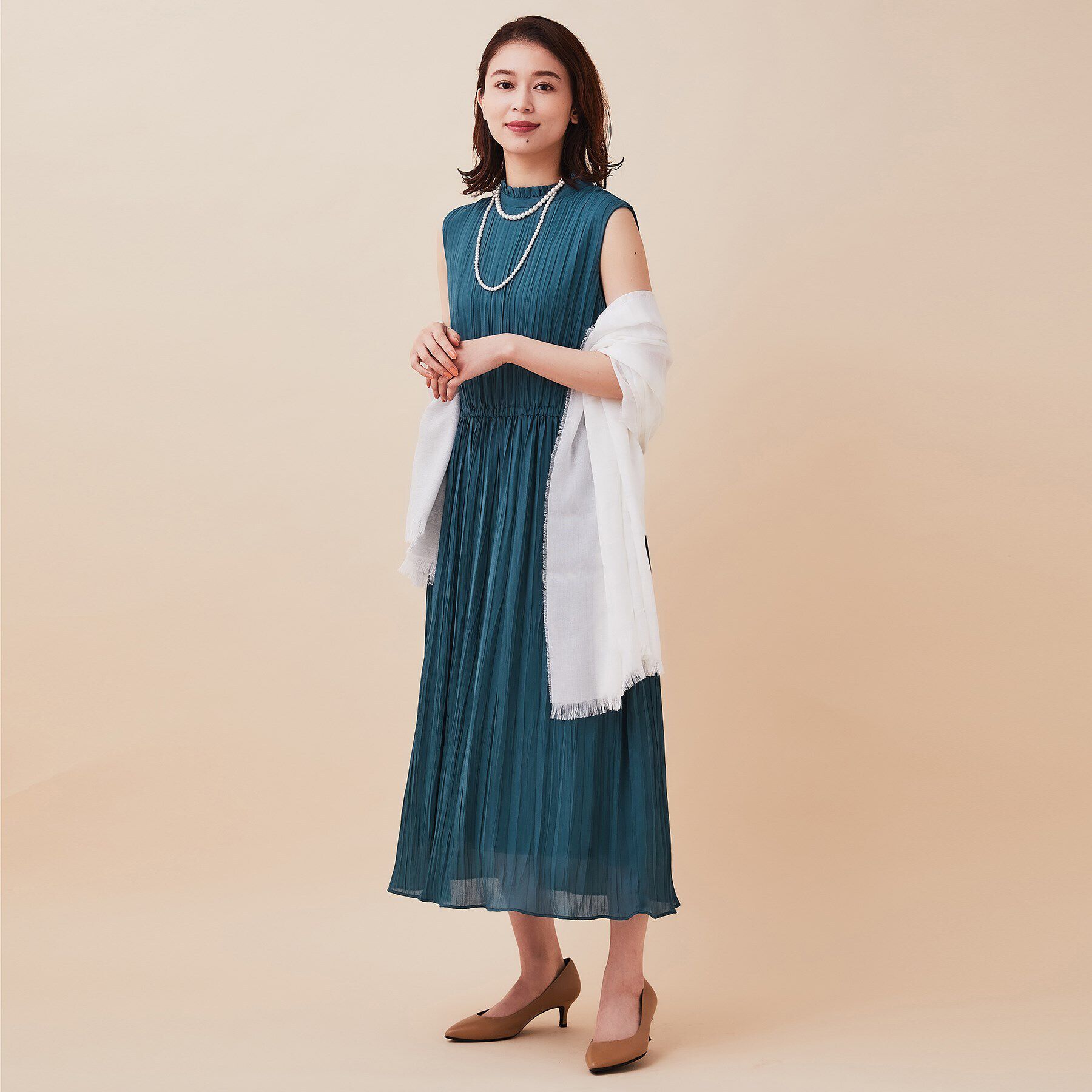 UNTITLED「【セレモニー】2連フェイクパールネックレス」|ネックレス|