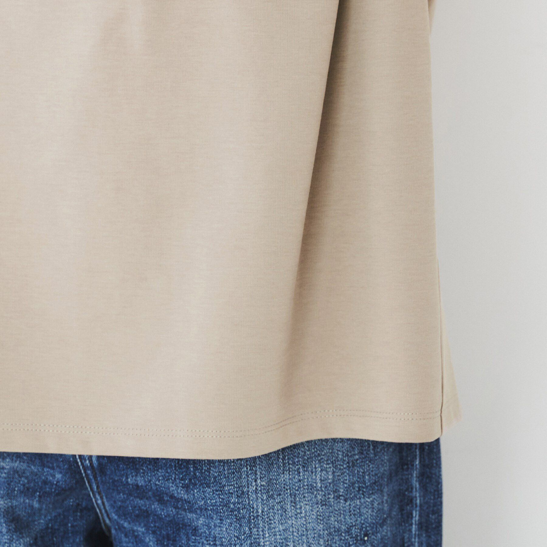 UNTITLED「【二の腕スッキリ/なめらか素材】タックノースリーブ」|Tシャツ・カットソー|