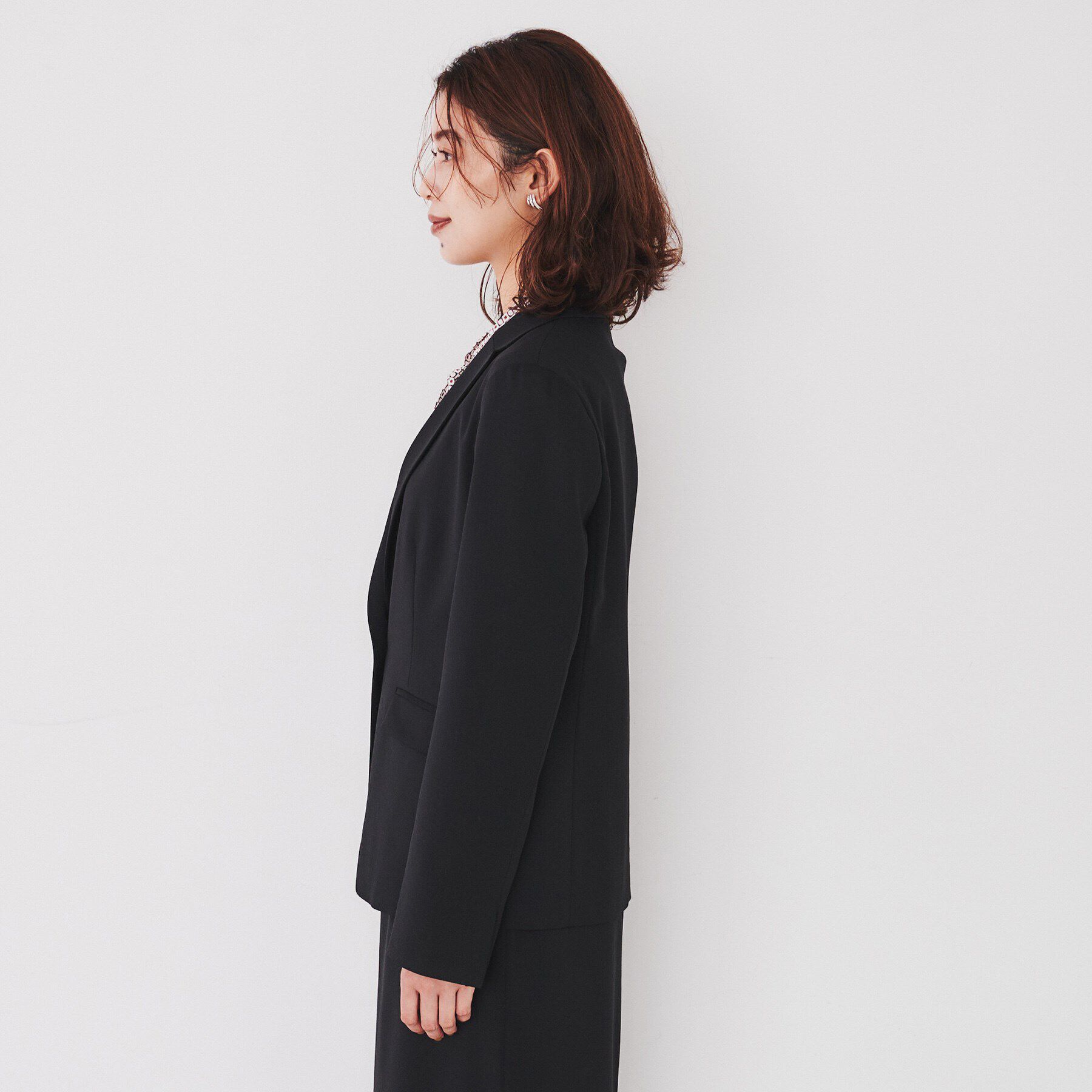 UNTITLED「【洗える通勤スーツ】レジェールギャバ ストレッチテーラードジャケット」|テーラードジャケット|