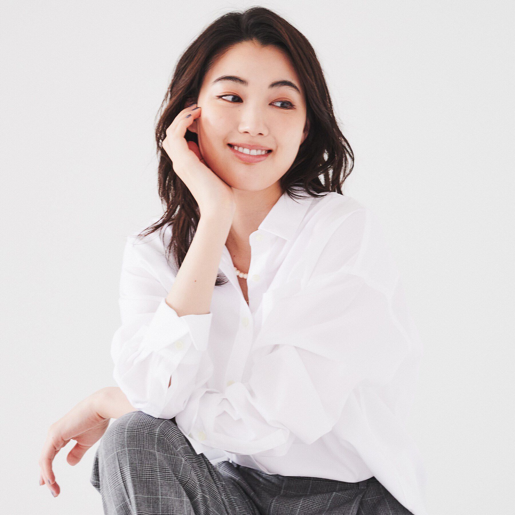 UNTITLED「【ニットと重ね着にもおすすめ！】ワイドシルエットシャツ」|シャツ・ブラウス|オフホワイト(003