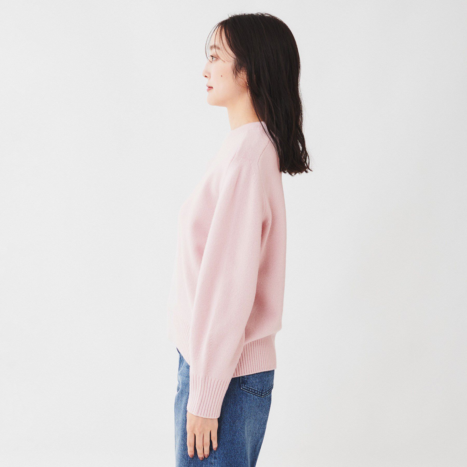 UNTITLED「ラムウールカシミヤ パフスリーブプルオーバーニット」|ニット・セーター|