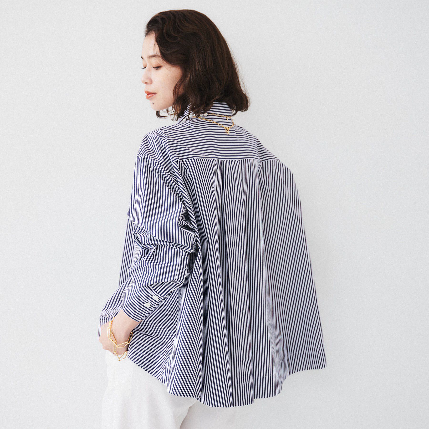 UNTITLED「【体型カバー】タイプライター テントシャツ」|シャツ・ブラウス|