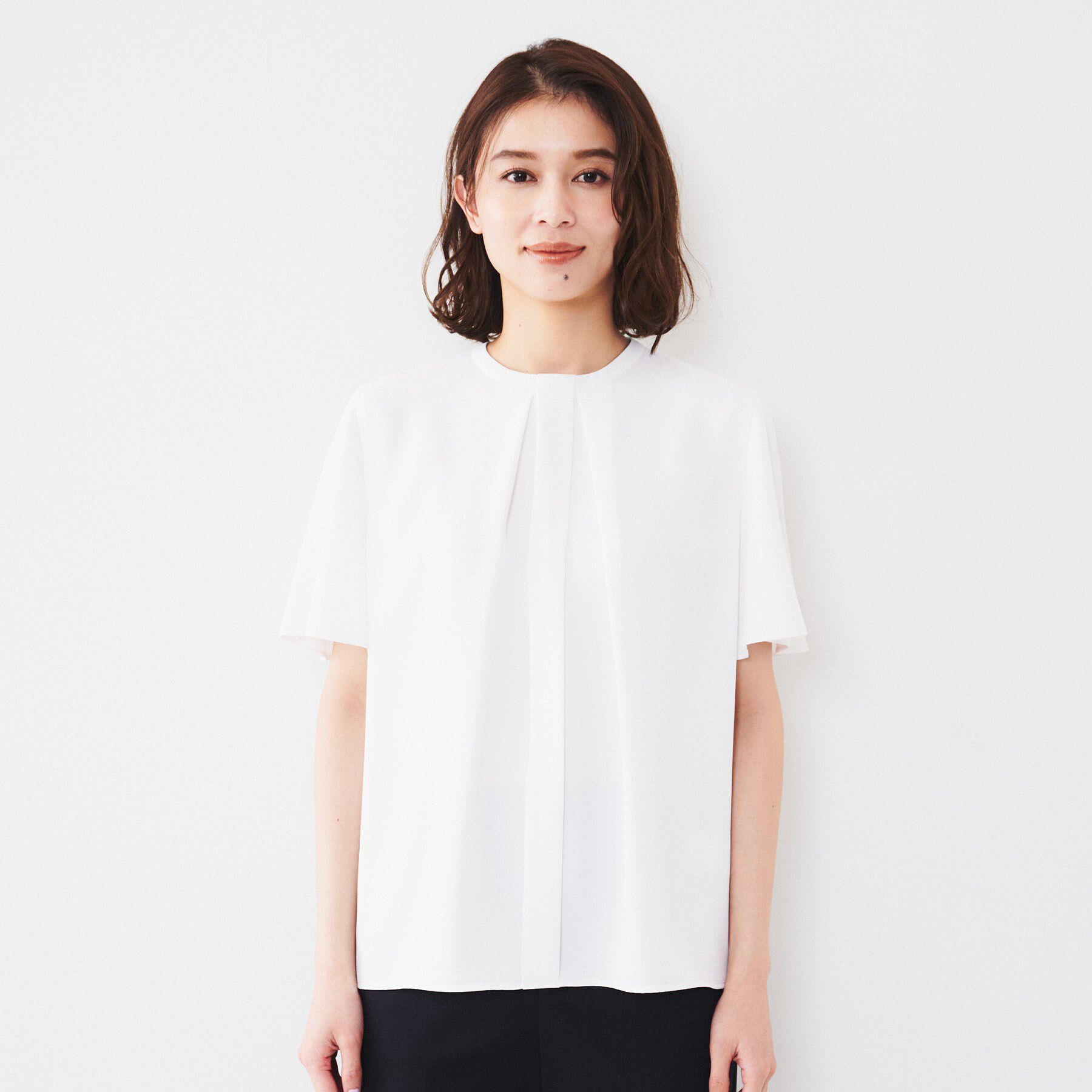 UNTITLED「【通勤／二の腕カバー】メタルパーツブラウス」|シャツ・ブラウス|