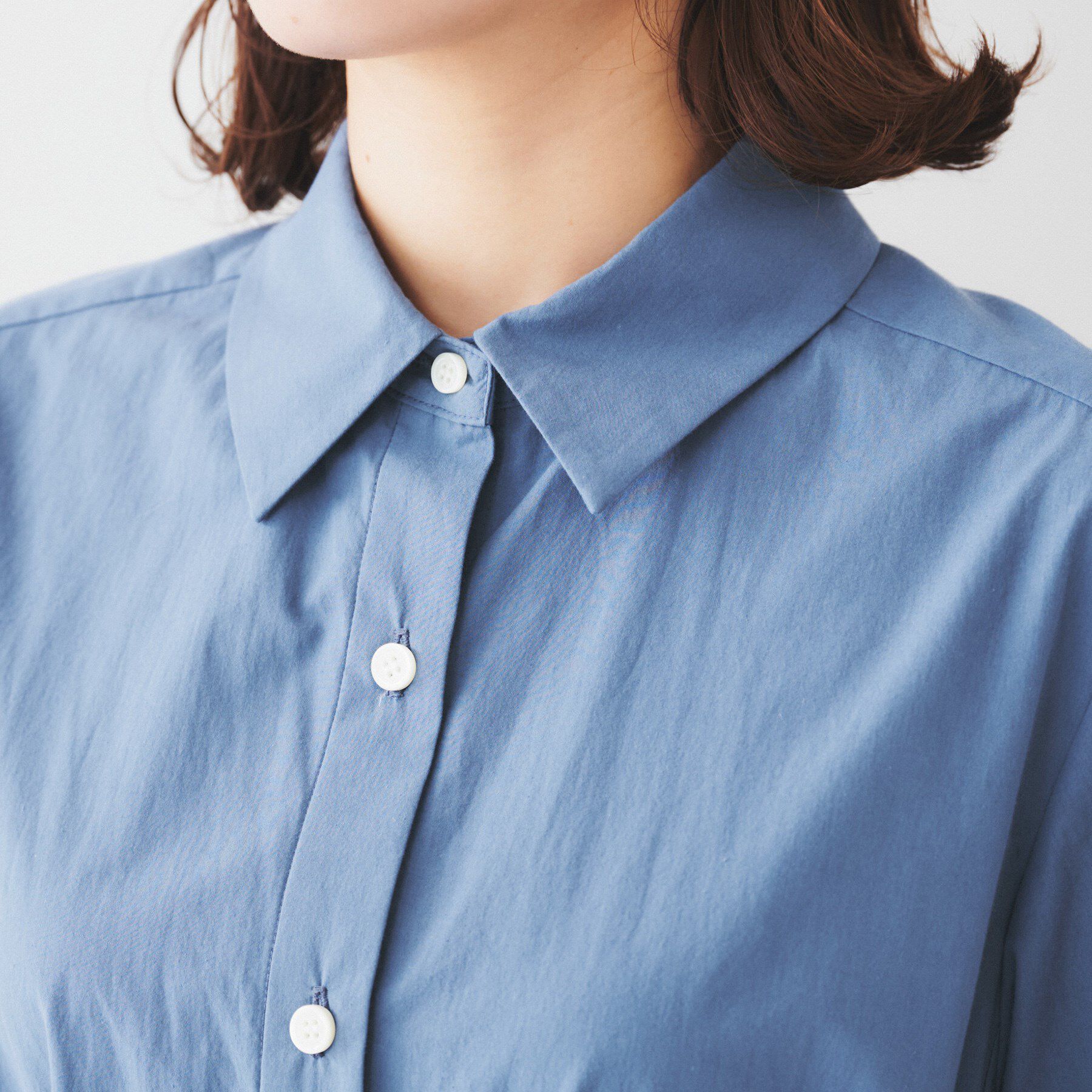 UNTITLED「【コットン100／前開き／夏ワンピ】ロングシャツワンピース」|ワンピース|