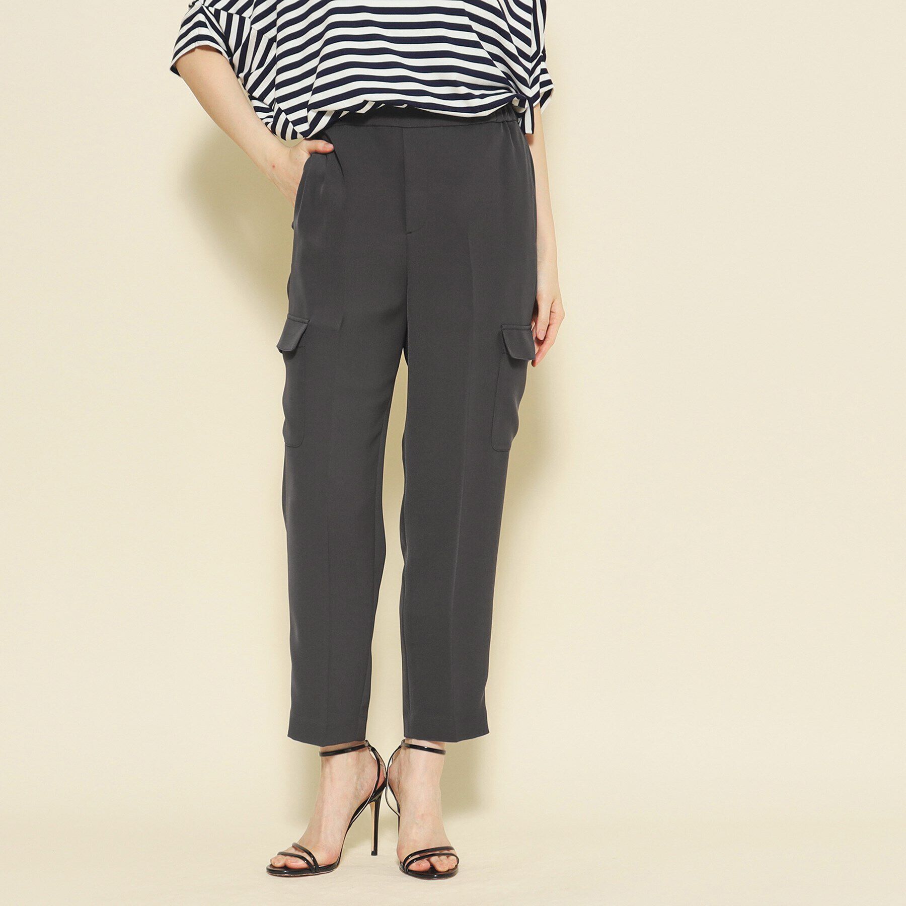 COUP DE CHANCE「【洗える／ゴム仕様】サイドポケット付きパンツ」|その他|スミクロ(018)