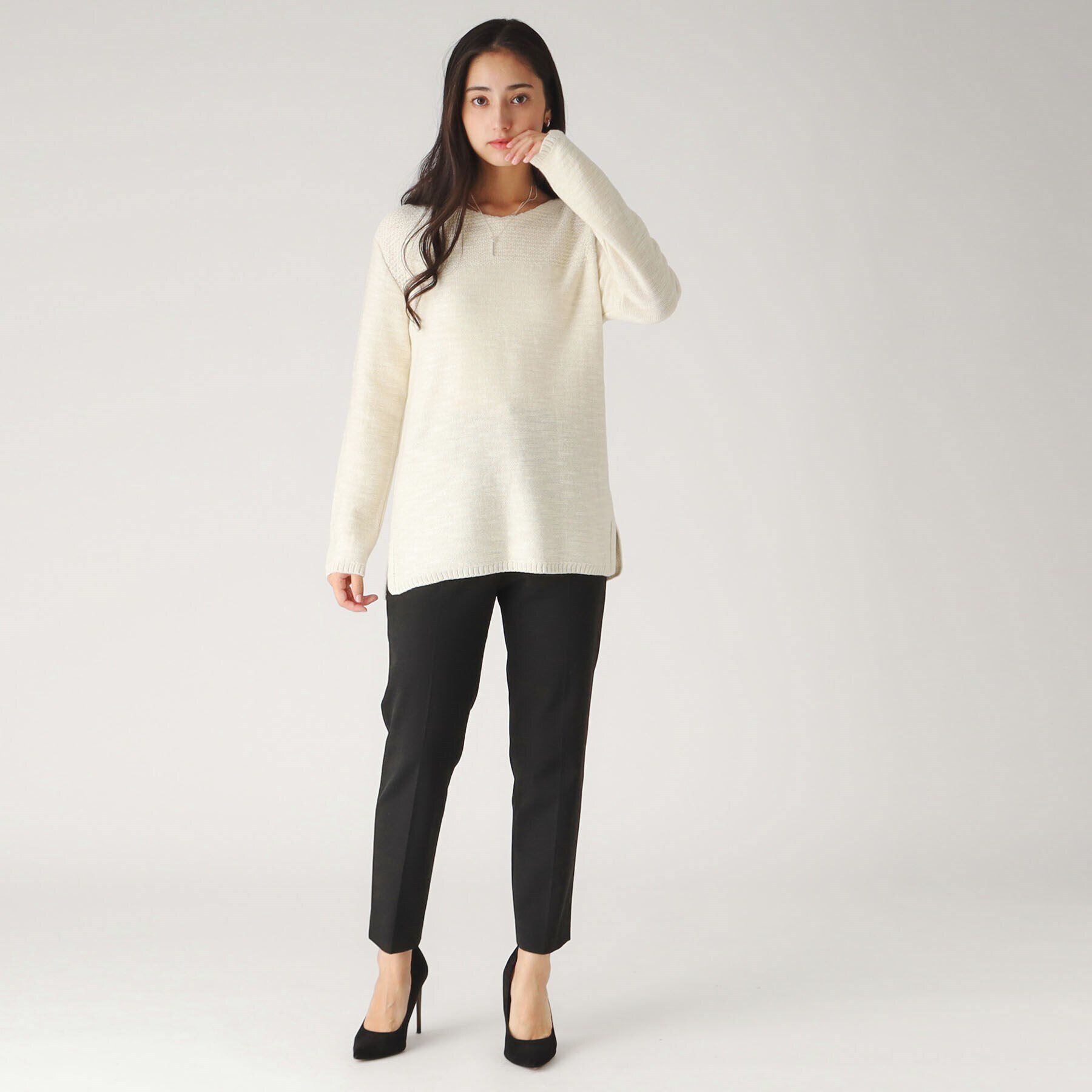 COUP DE CHANCE「【洗える／日本製／ヒップ丈】カジュアルニットトップス」|ニット・セーター|