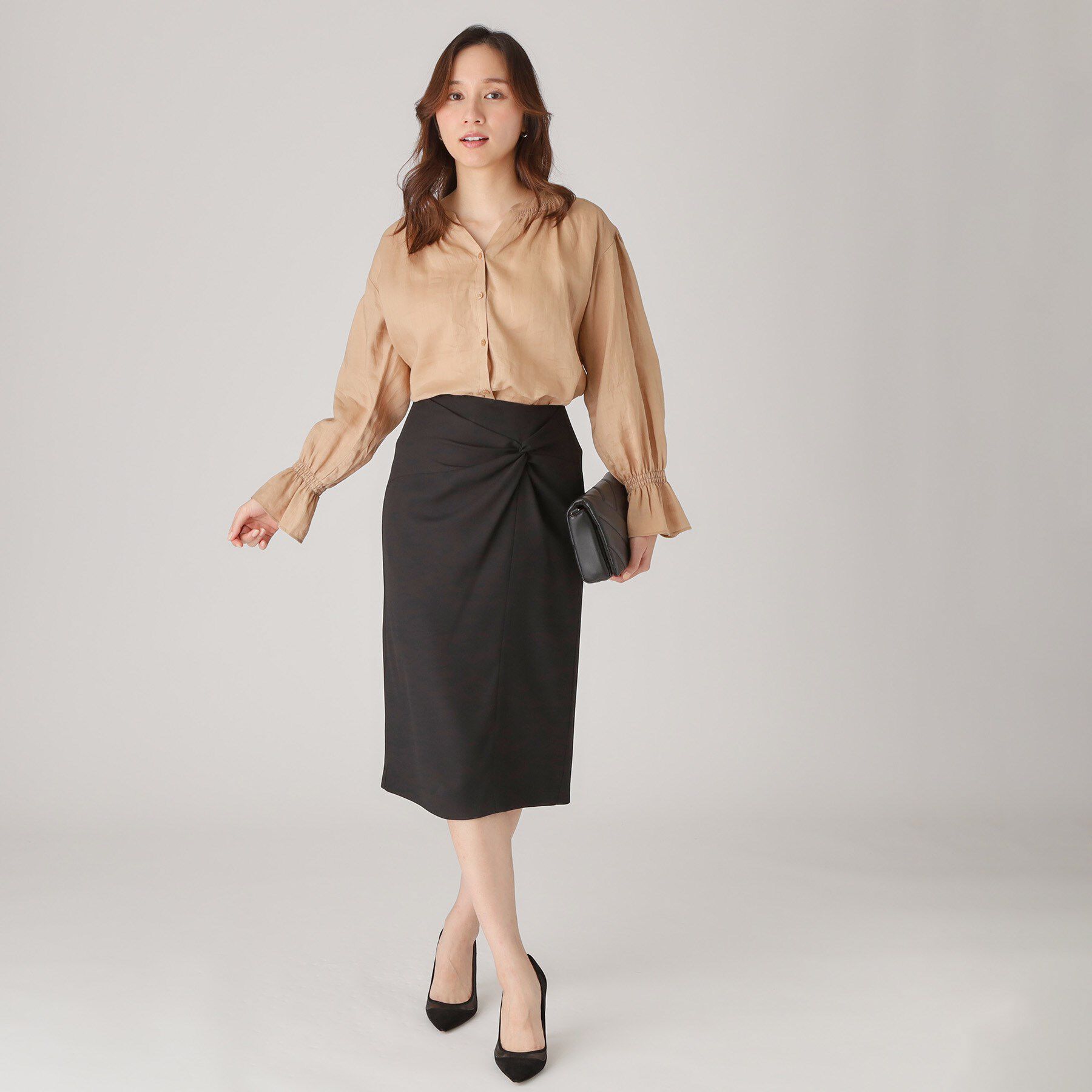 COUP DE CHANCE「【日本製】ねじりデザインスカート」|スカート|