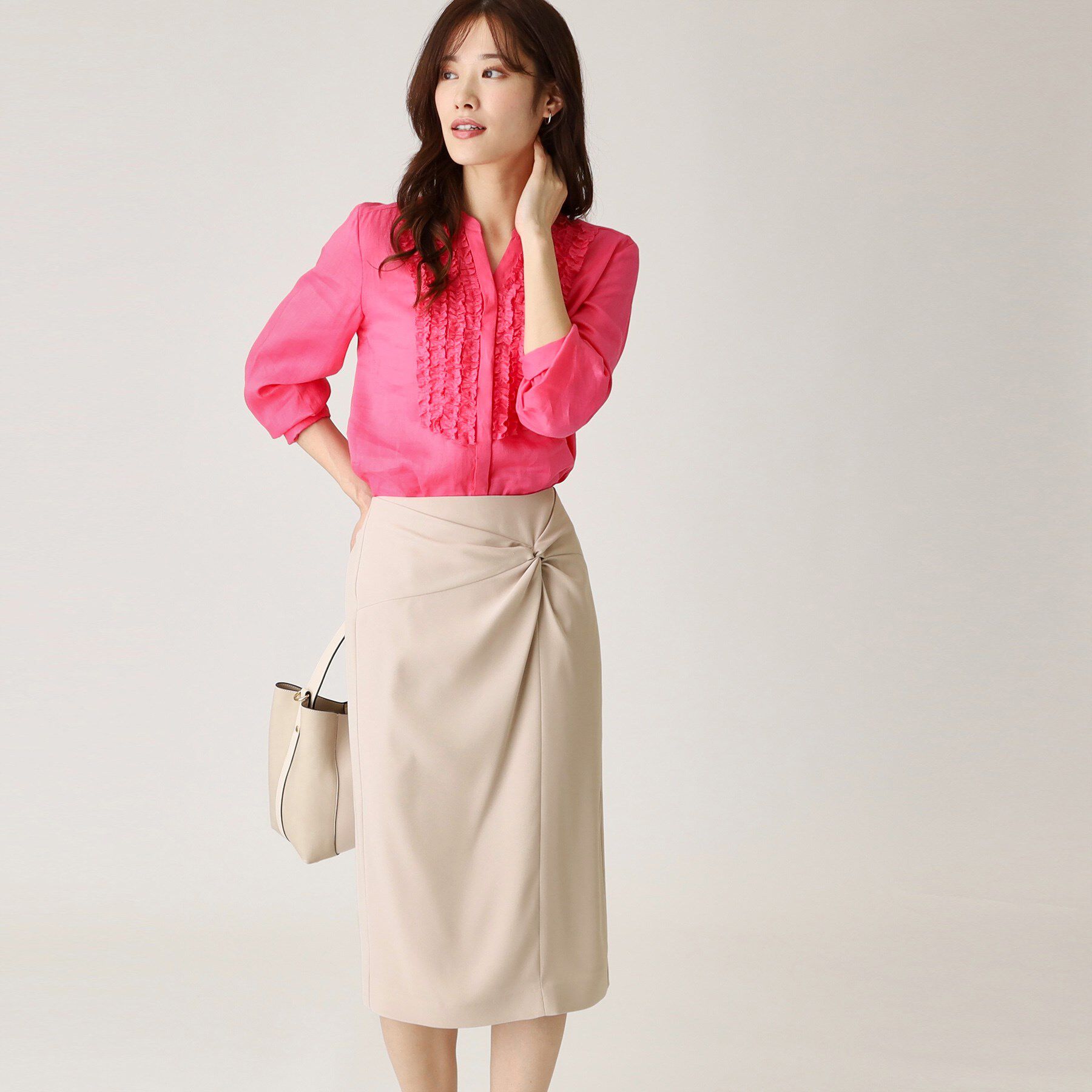 COUP DE CHANCE「【日本製】ねじりデザインスカート」|スカート|