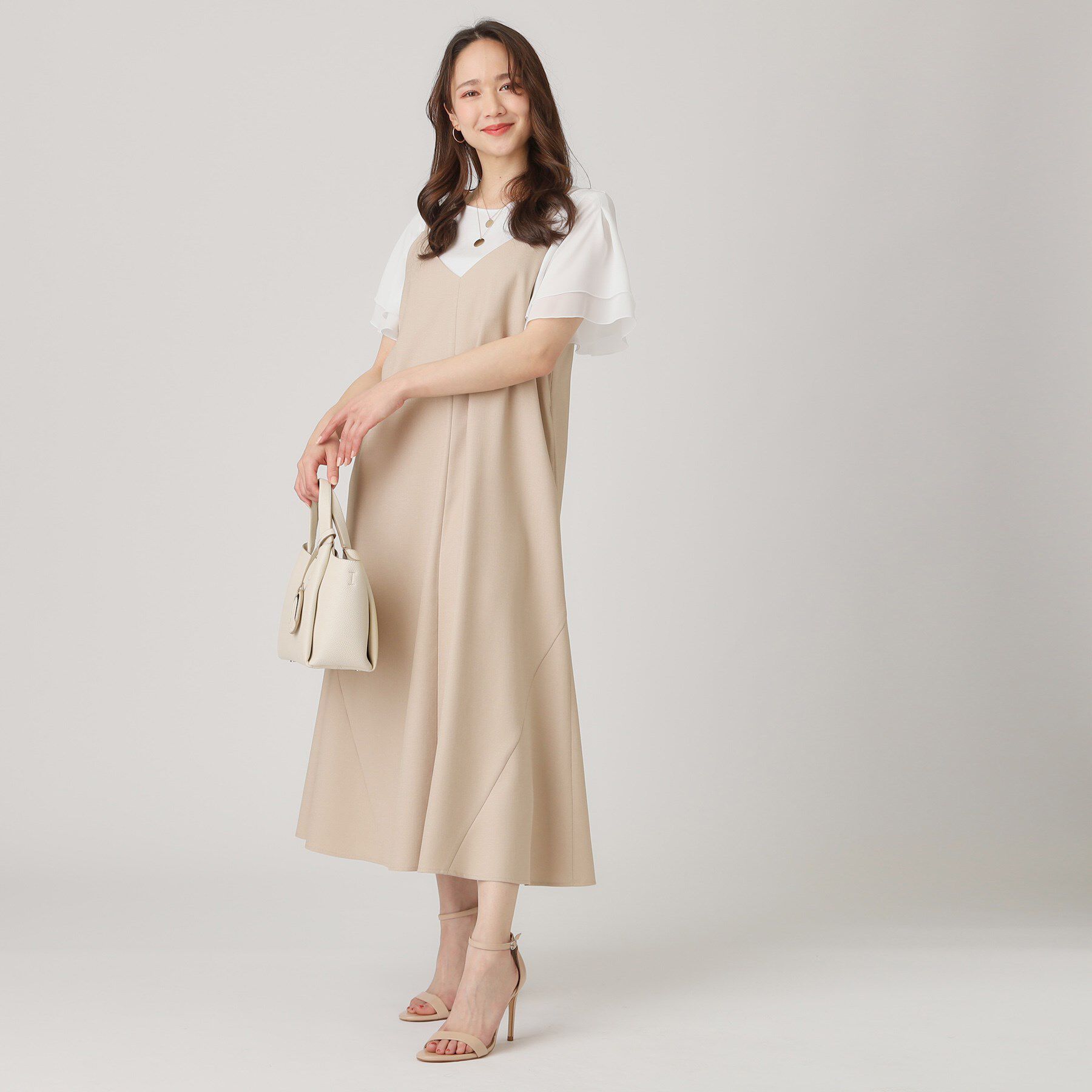 COUP DE CHANCE「【洗える／日本製】キャミソールワンピース」|ワンピース|