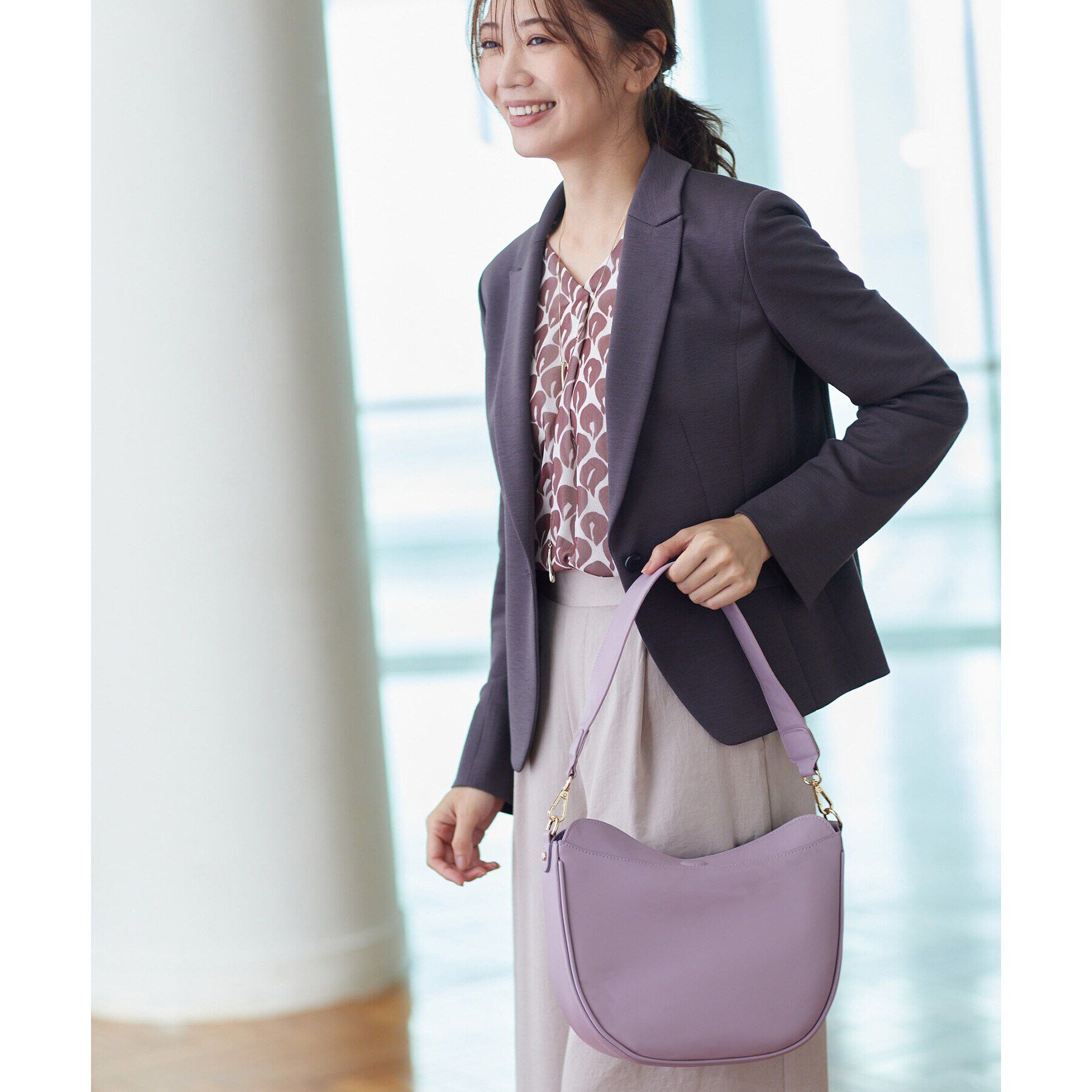 Reflect「【コートの上からでも肩掛けしやすい！／たっぷり収納／WEB限定カラーあり】&rsquo;24秋冬 毎日ミディアム」|ショルダー・メッセンジャー|