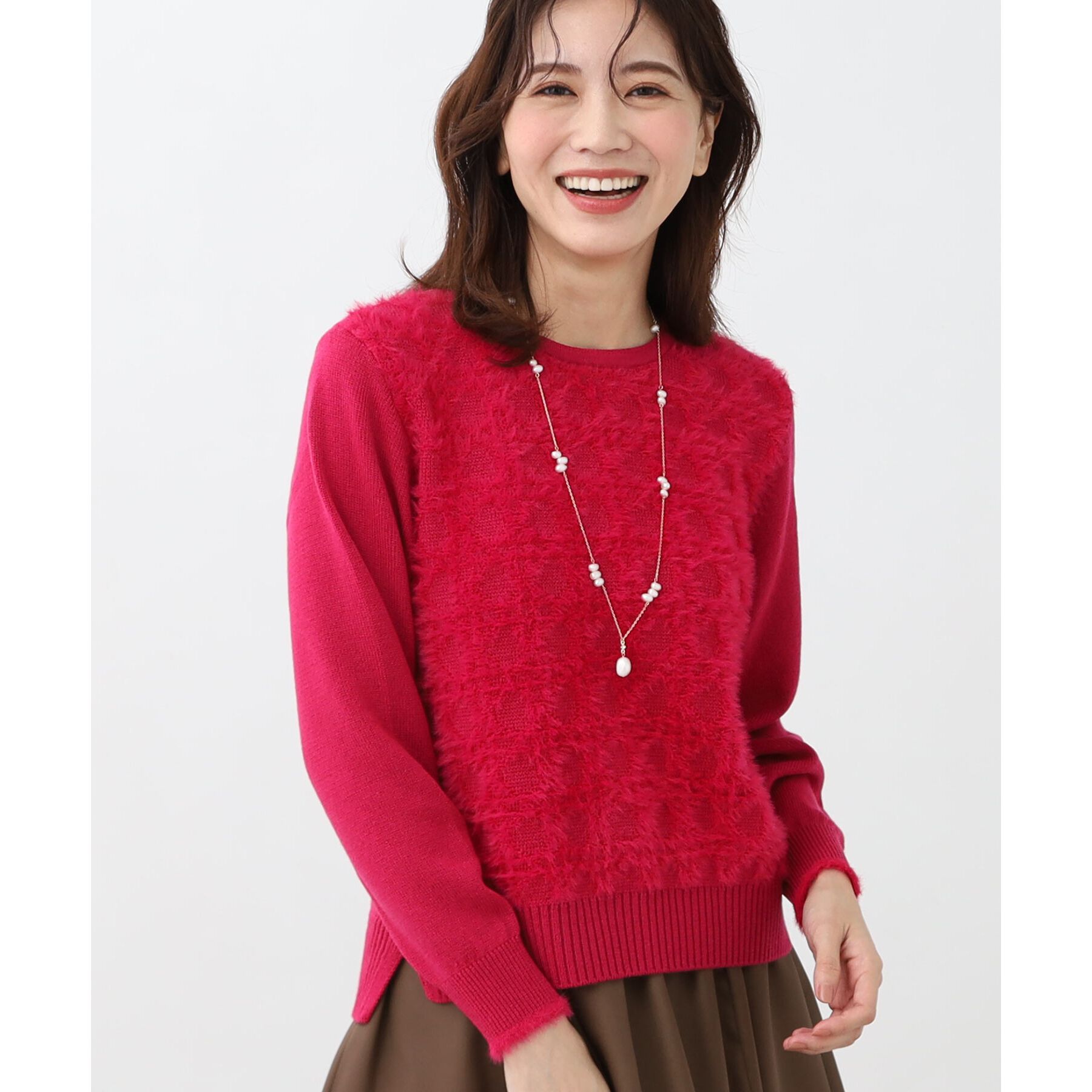 Reflect「【WEB限定カラーあり／手洗い可】フェザーヤーンニット」|ニット・セーター|