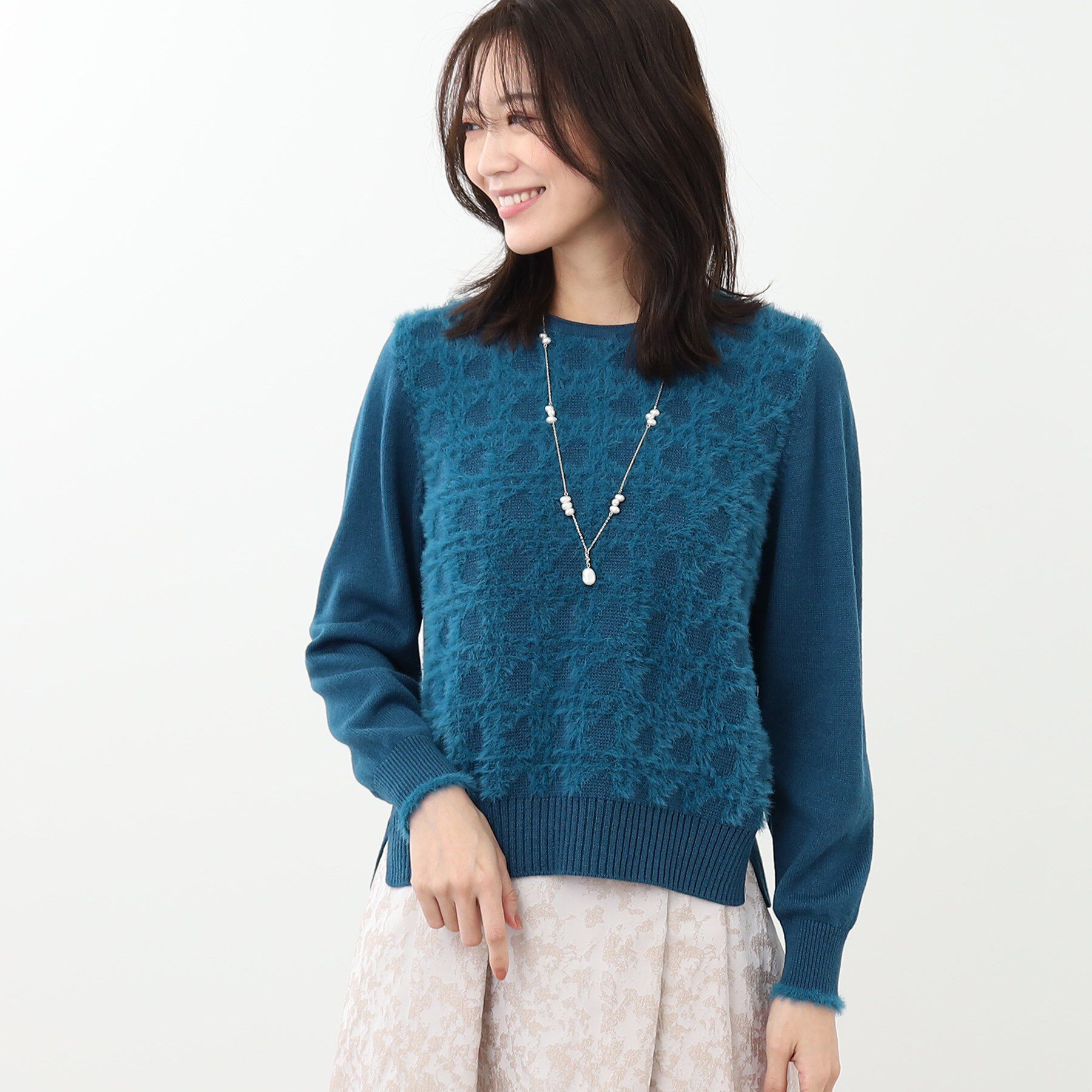 Reflect「【WEB限定カラーあり／手洗い可】フェザーヤーンニット」|ニット・セーター|