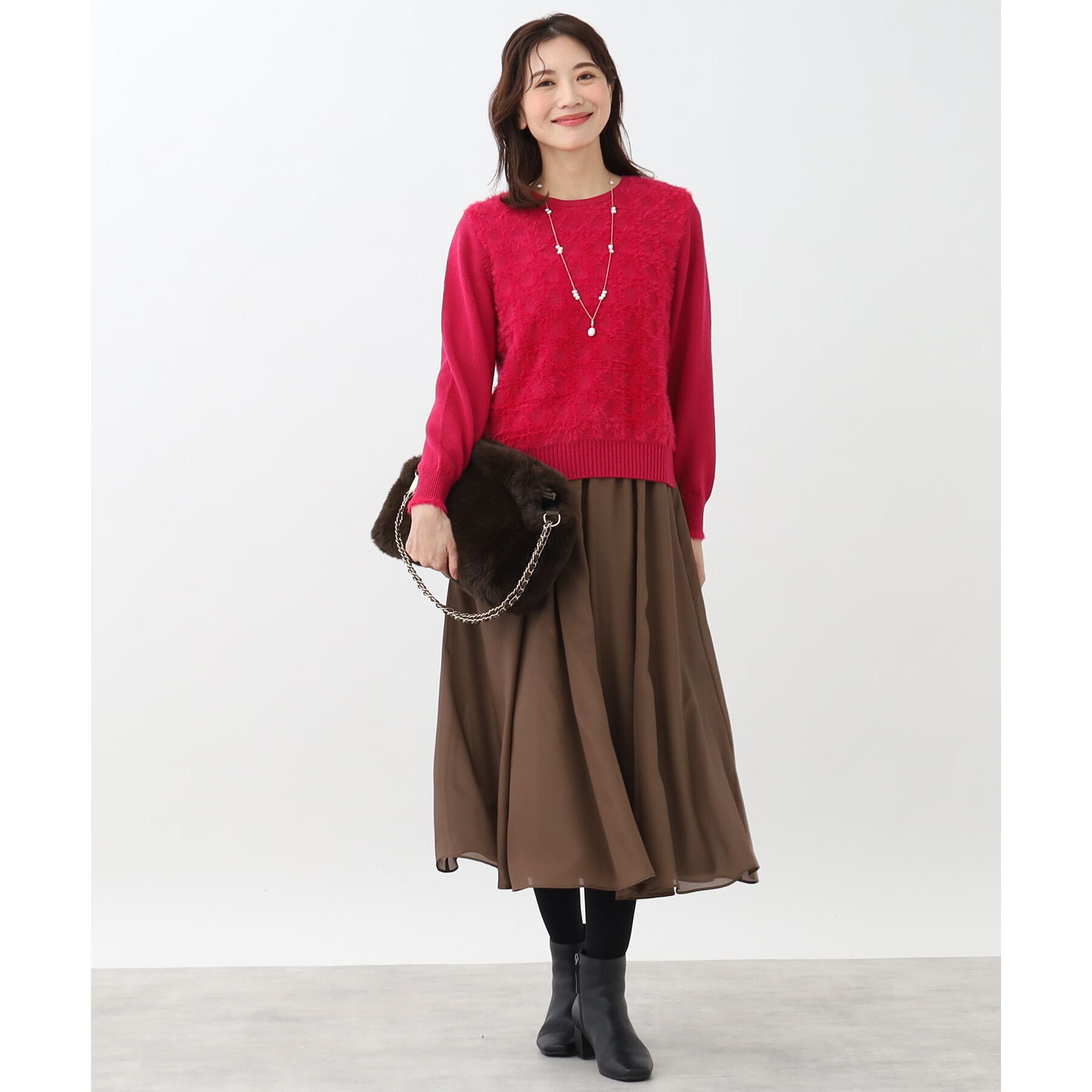 Reflect「【WEB限定カラーあり／手洗い可】フェザーヤーンニット」|ニット・セーター|