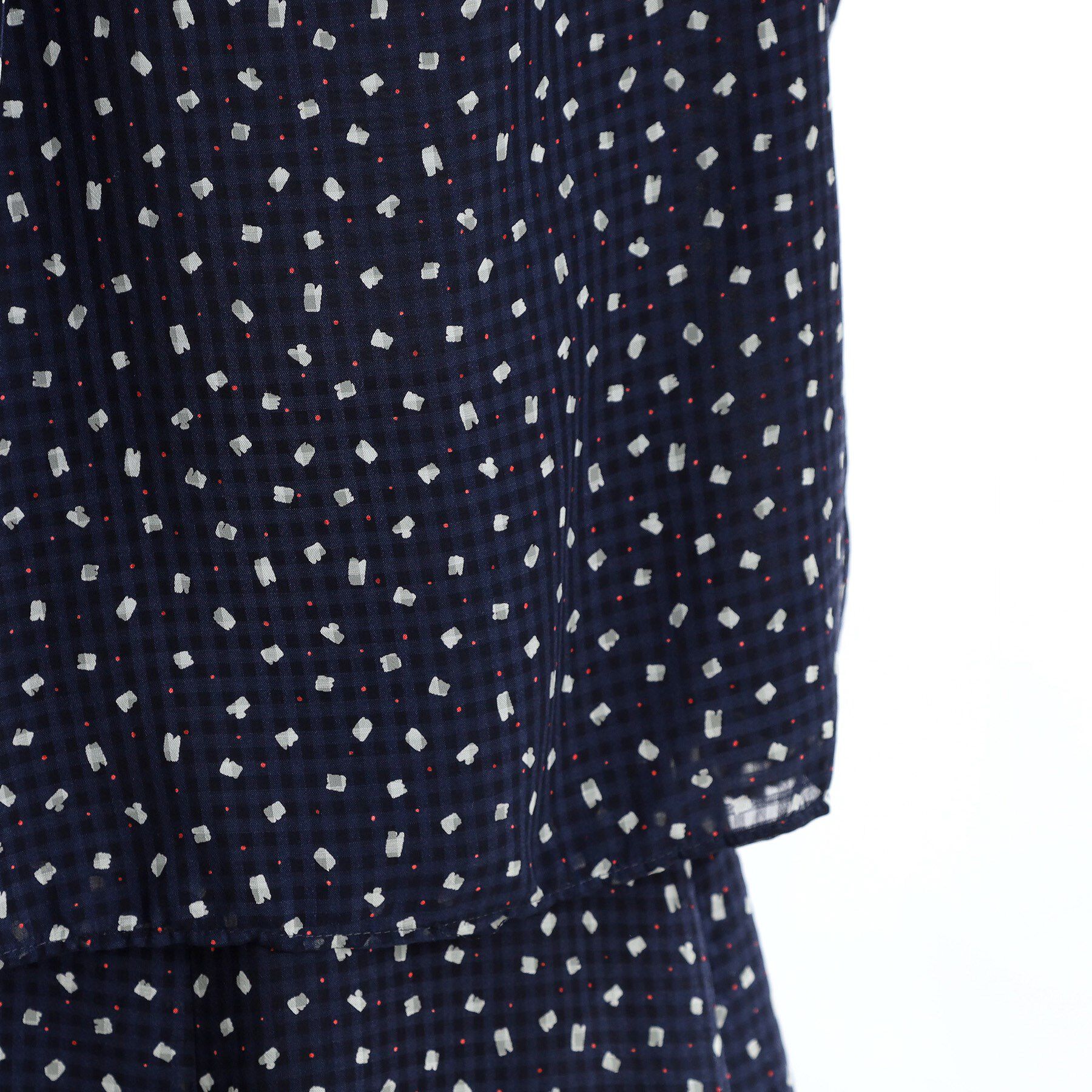 Reflect「【マシンウォッシュ可／セットアップ可能】コツキ柄プリントブラウス」|シャツ・ブラウス|