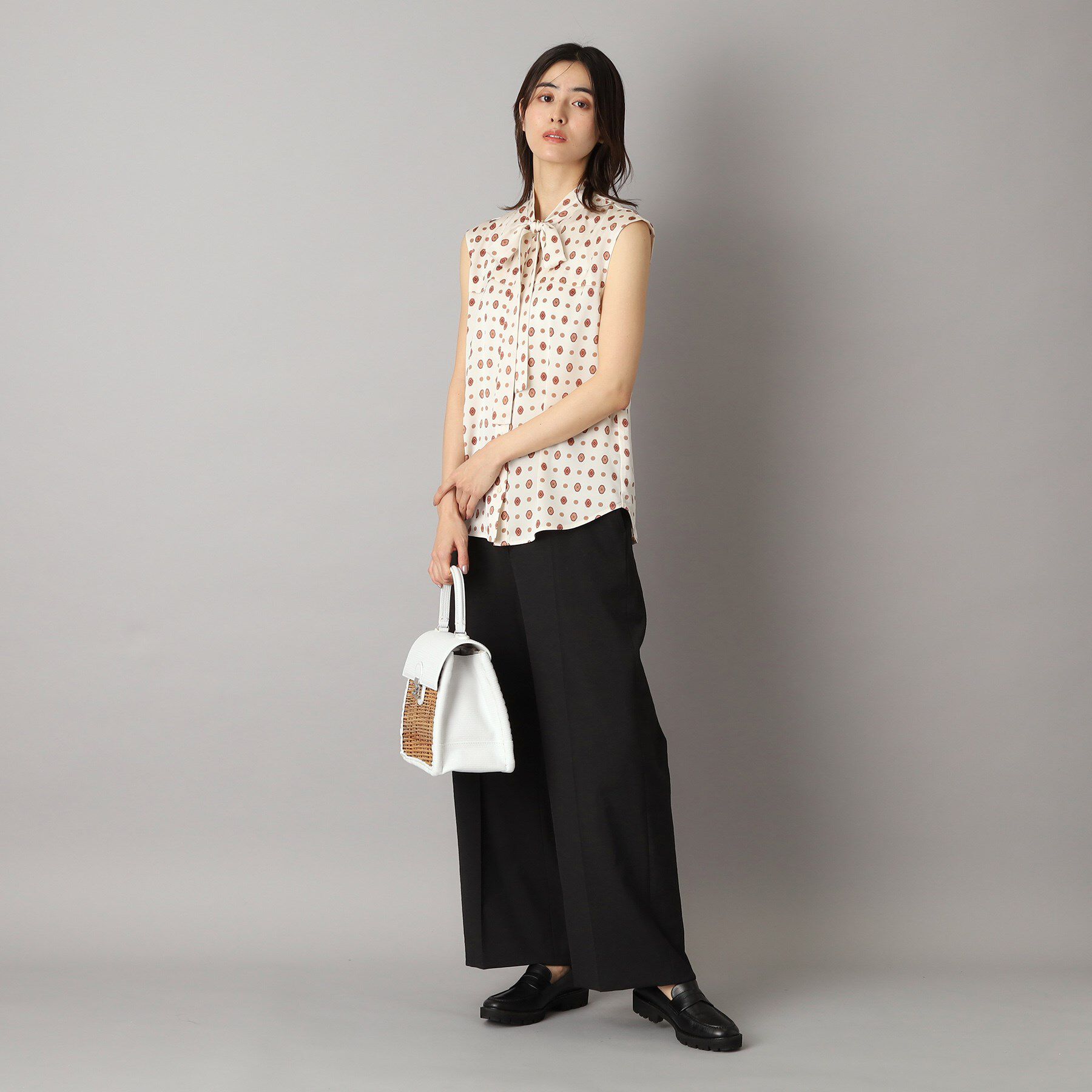 DRESSTERIOR「【洗える/吸水速乾/接触冷感/UVカット】リネンミックスストレッチワイドパンツ」|その他|