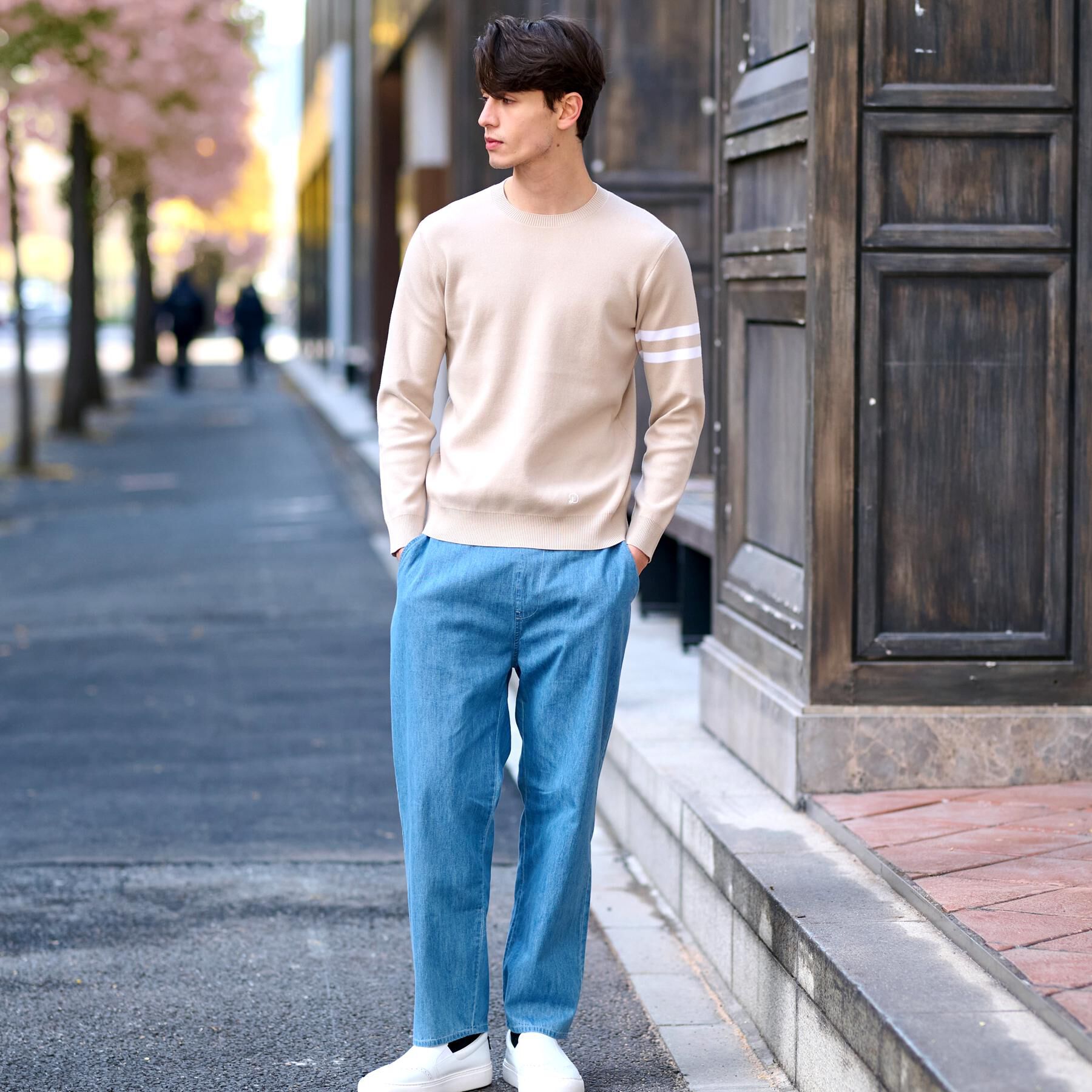 DRESSTERIOR「【セットアップ可】ライトデニム シェフパンツ」|デニム|