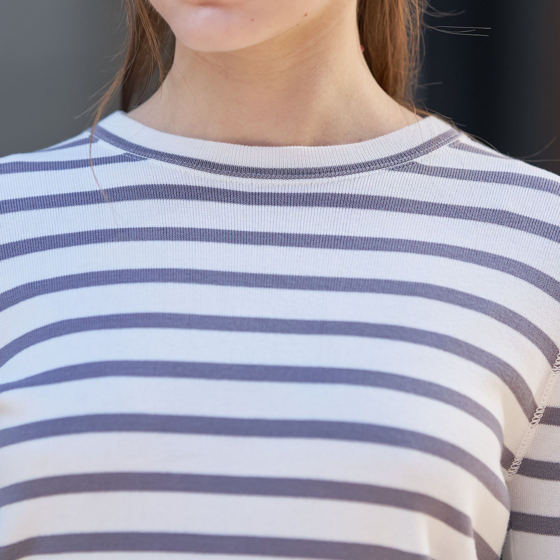 DRESSTERIOR「コットンフルニードルボーダー」|ニット・セーター|