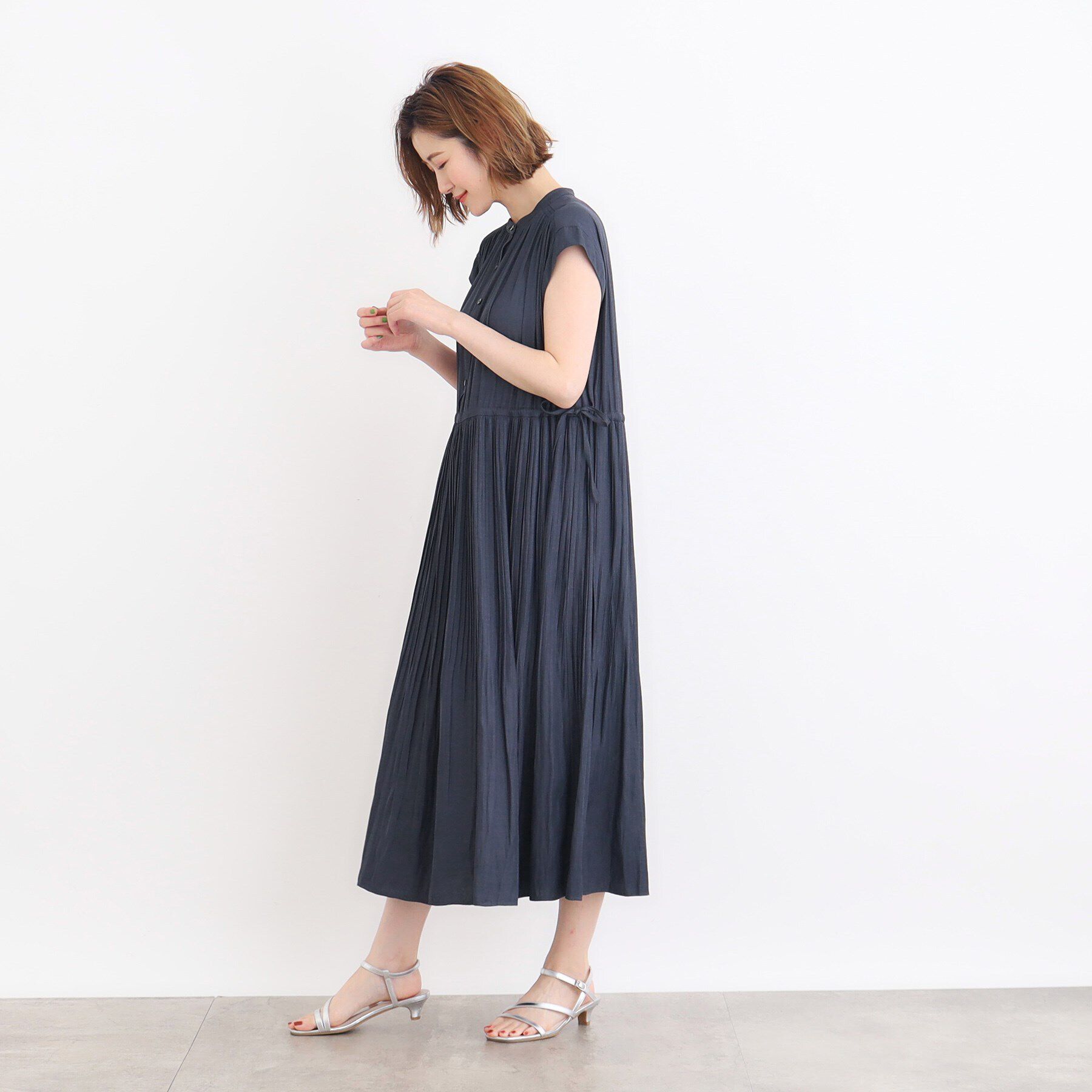 grove「シャーリングプリーツワンピース」|ワンピース|