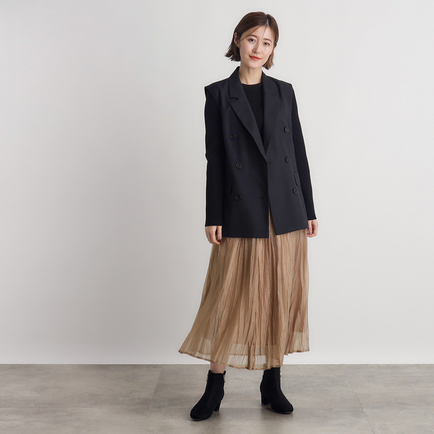 grove「オーガンジープリーツスカート」|スカート|