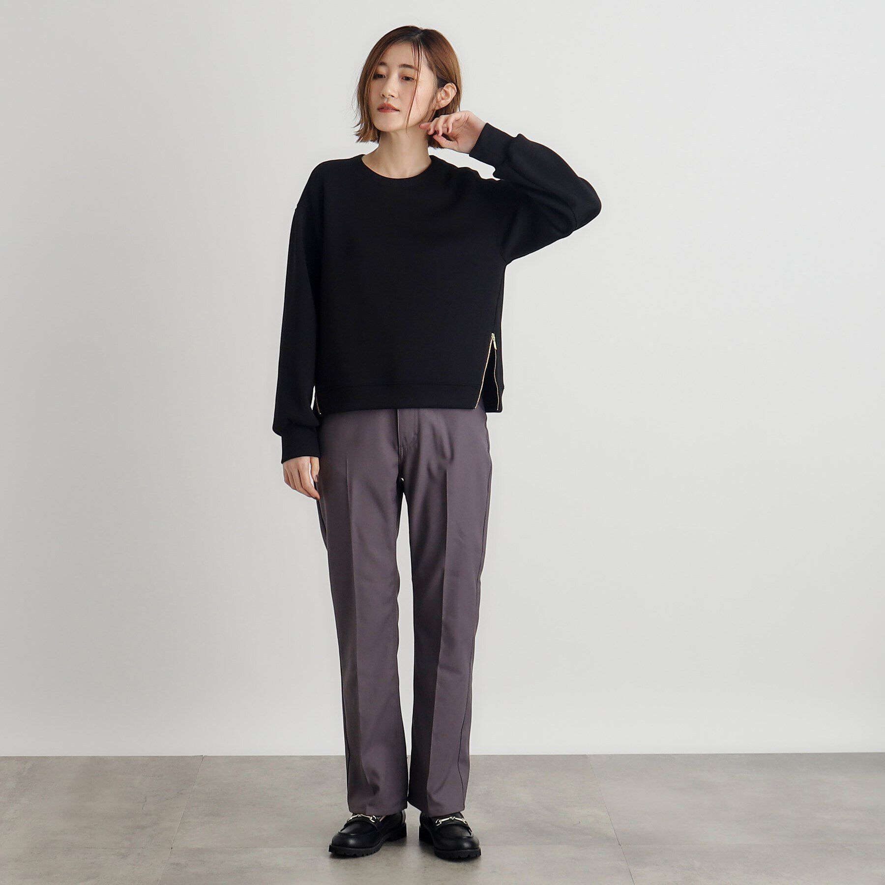 grove「メタルサイドジッププルオーバー」|Tシャツ・カットソー|