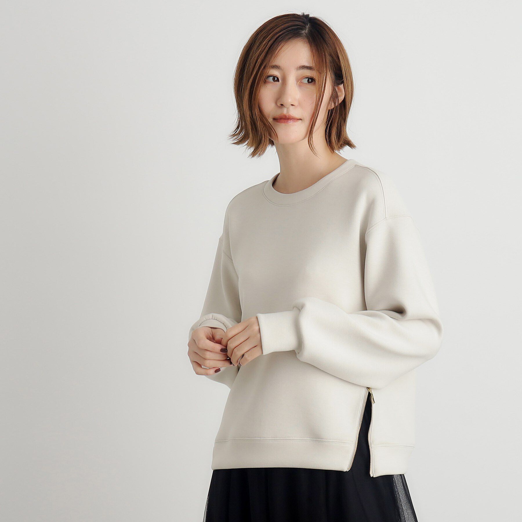 grove「メタルサイドジッププルオーバー」|Tシャツ・カットソー|