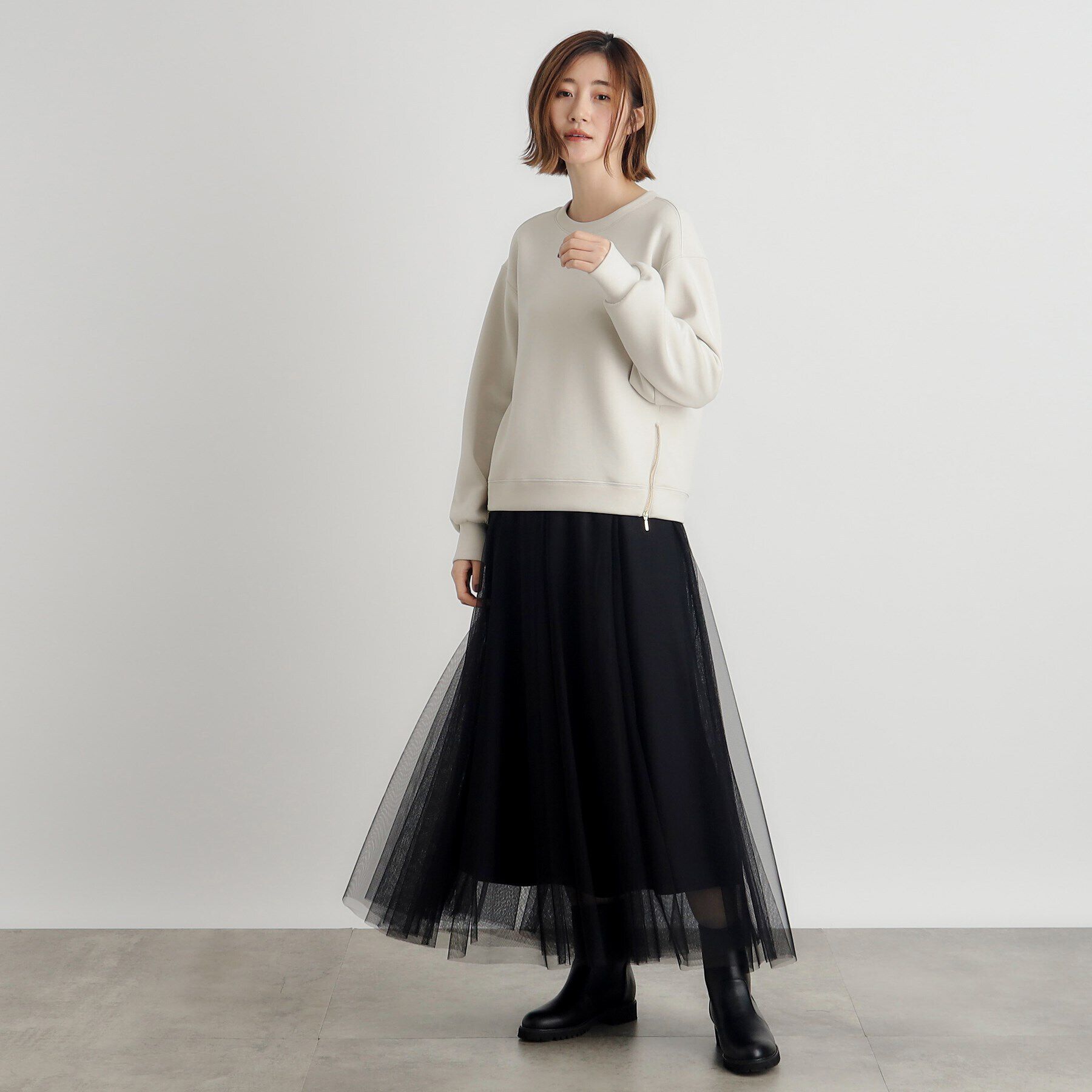 grove「メタルサイドジッププルオーバー」|Tシャツ・カットソー|