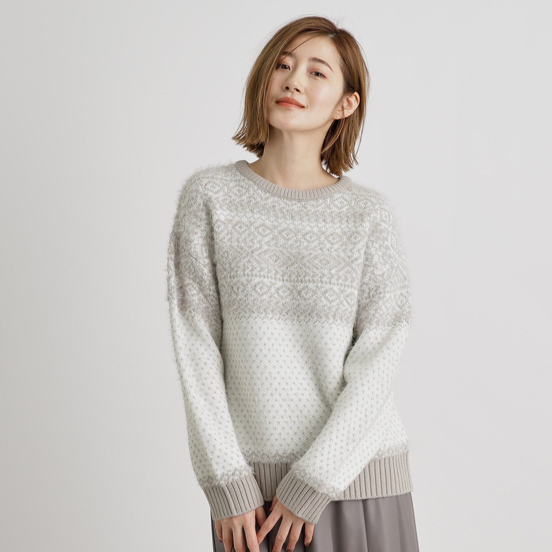 grove「ノルディックニット」|ニット・セーター|オフホワイト(003