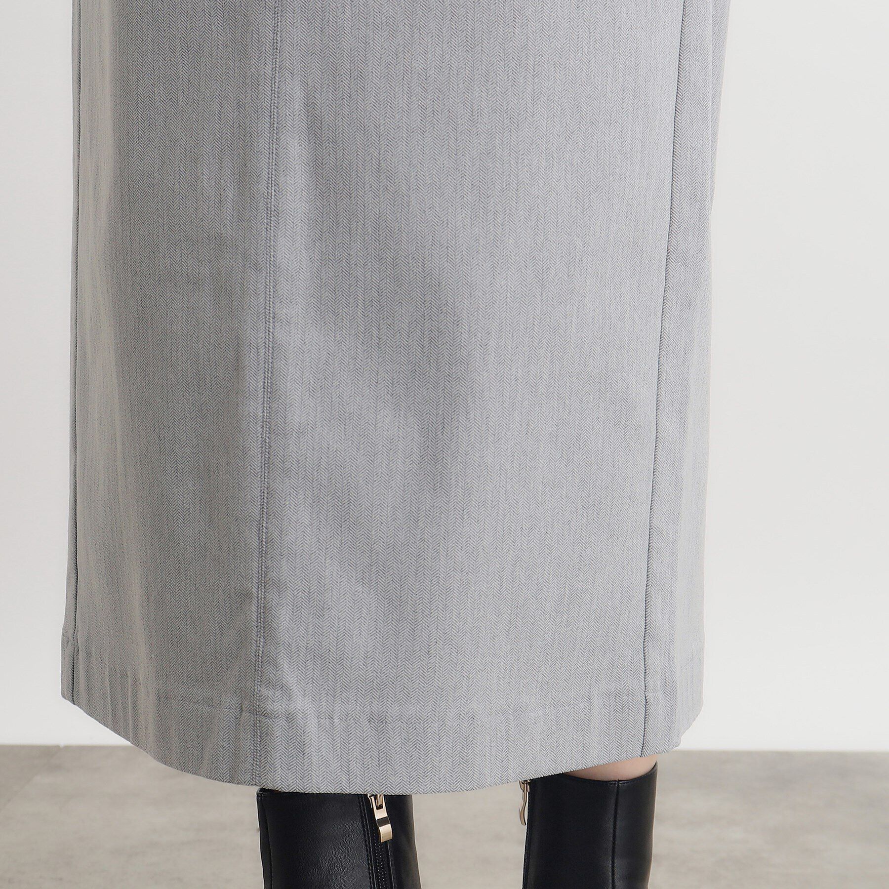 grove「裏起毛ハイパーヘリンボーンタイトスカート」|スカート|