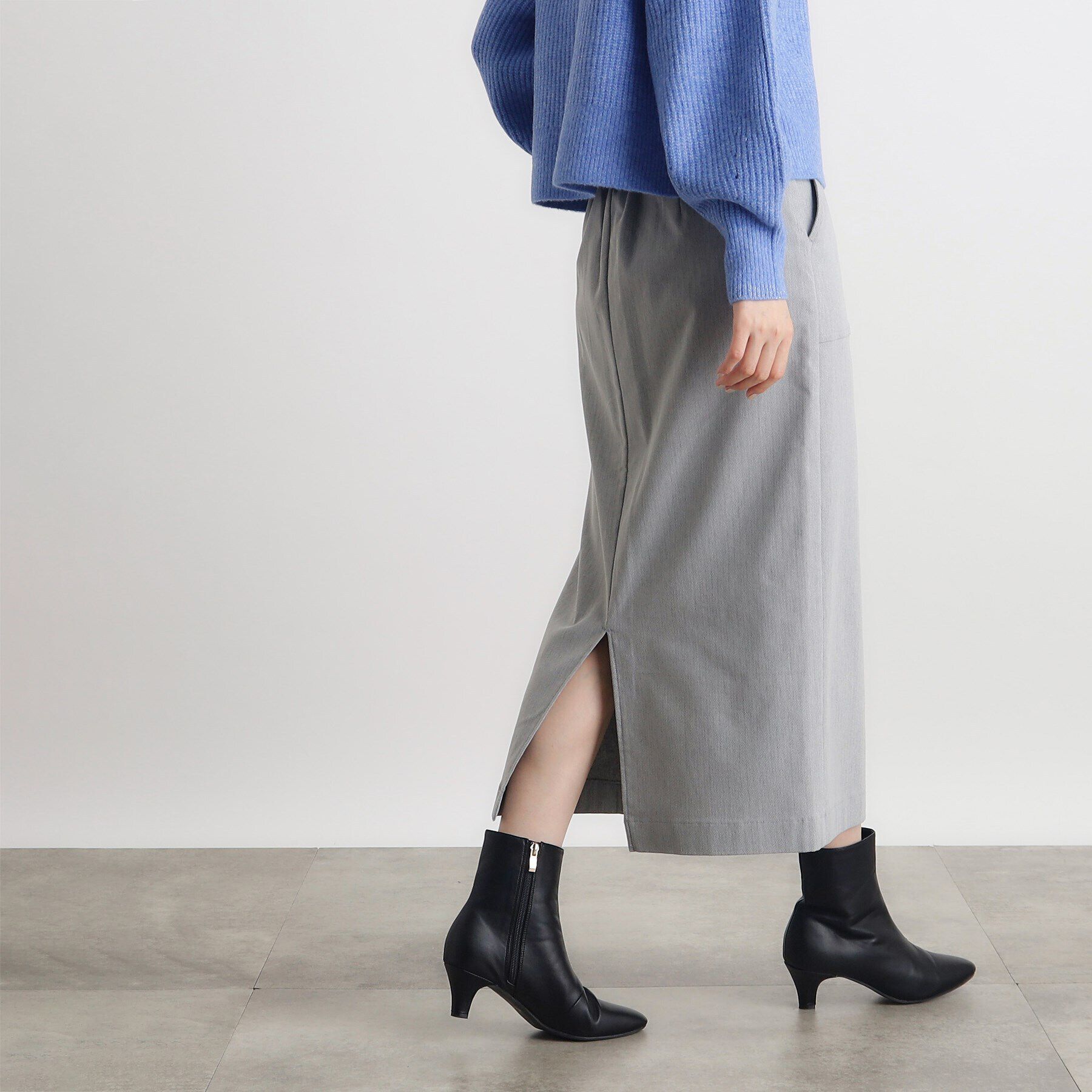 grove「裏起毛ハイパーヘリンボーンタイトスカート」|スカート|