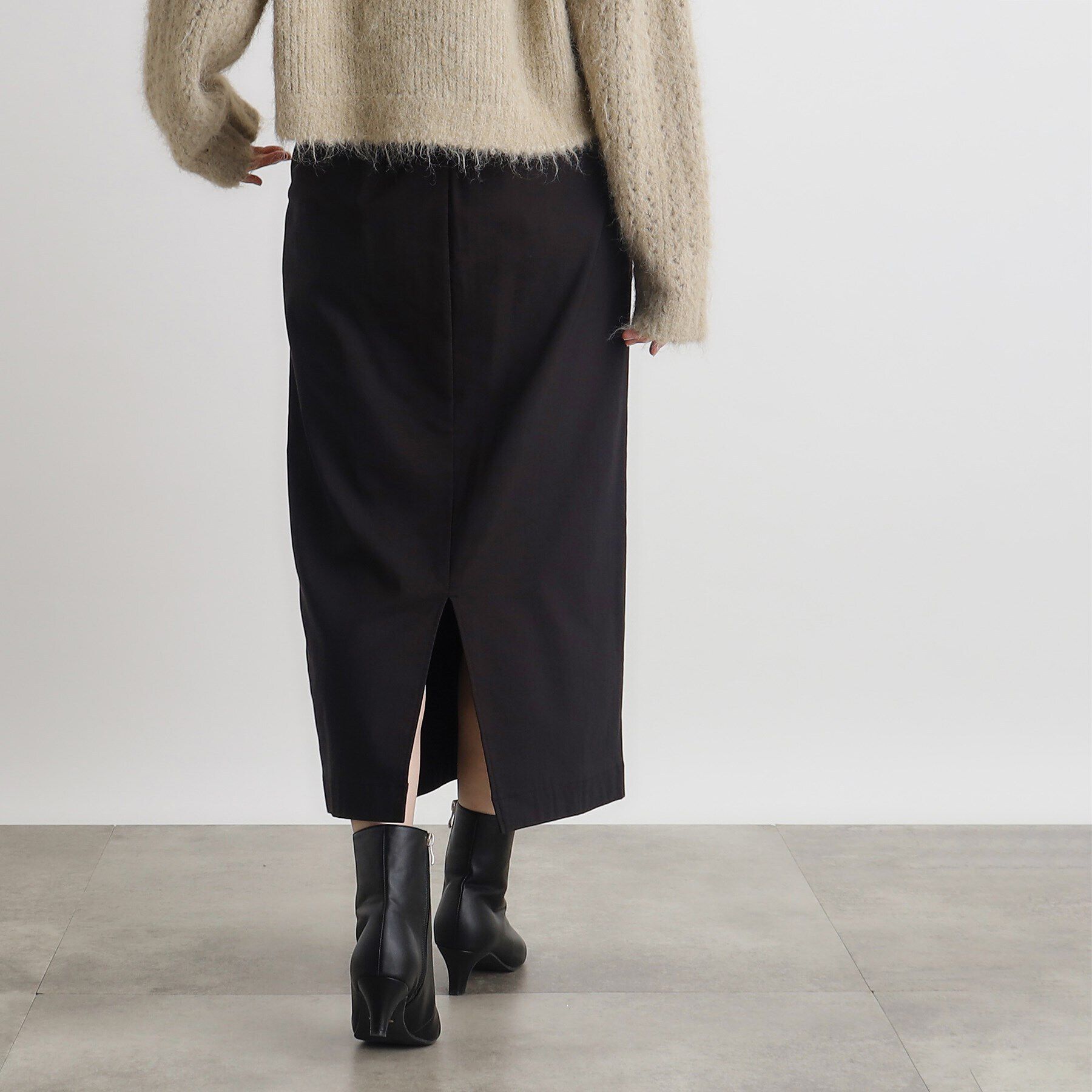 grove「裏起毛ハイパーヘリンボーンタイトスカート」|スカート|