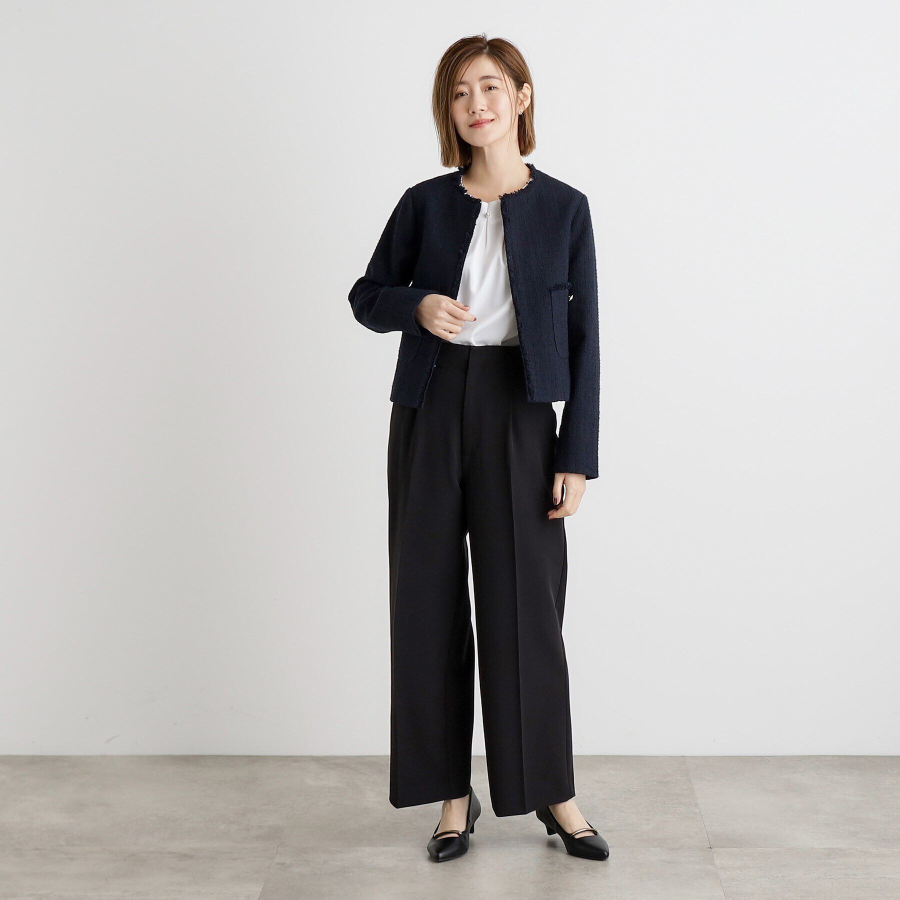 grove「パール調タックブラウス」|シャツ・ブラウス|