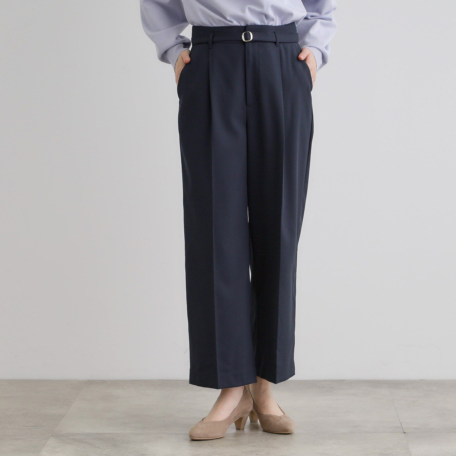 grove「【雑誌掲載】バックルベルトクロップドワイドパンツ」|その他|