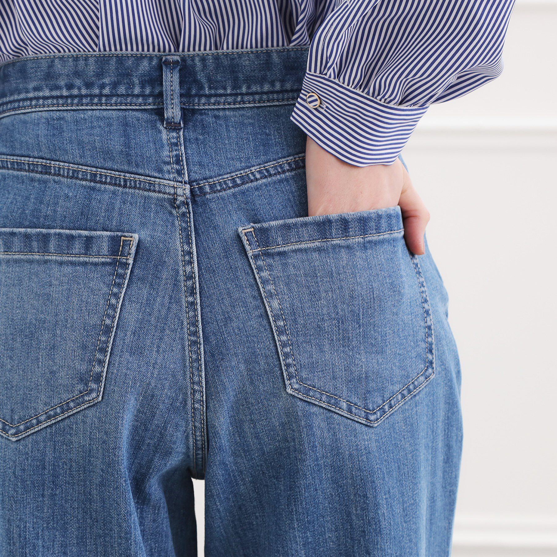 grove「【選べる着丈】大人のためのストレートデニムパンツ」|デニム|