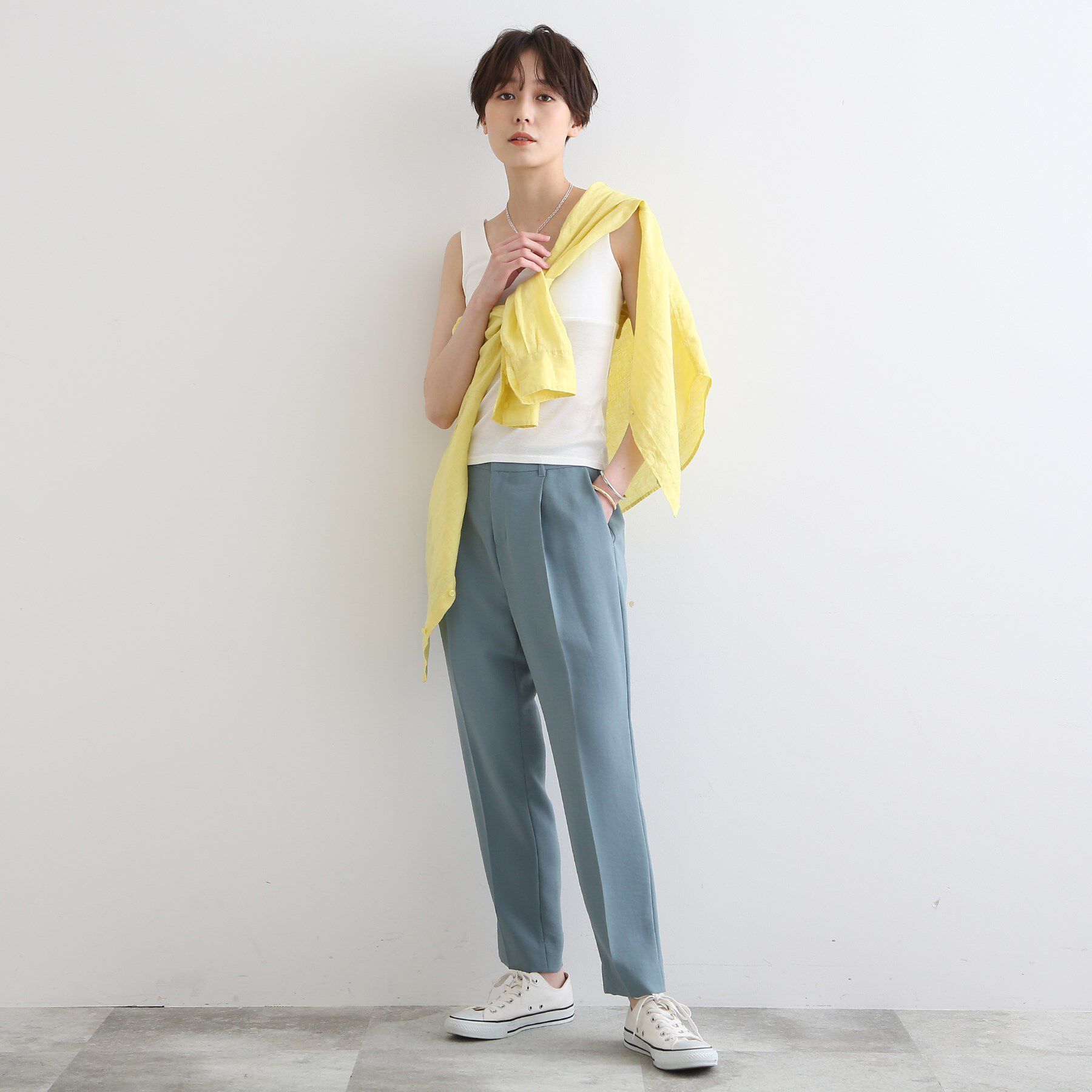 INDIVI「【日本製】ビスチェインナータンクトップ」|キャミソール|