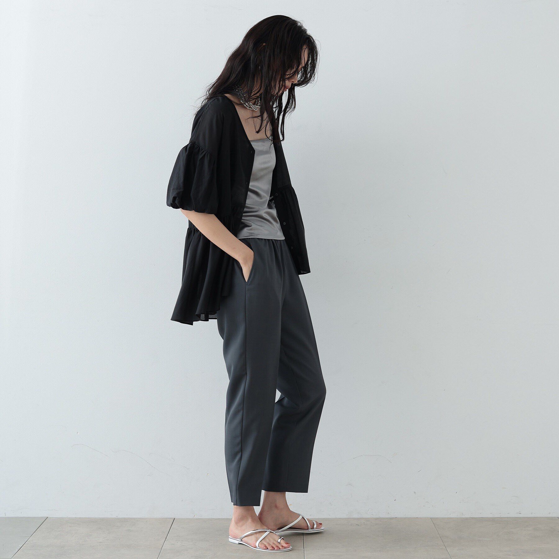 GALLEST「シアーペプラムブラウス」|シャツ・ブラウス|